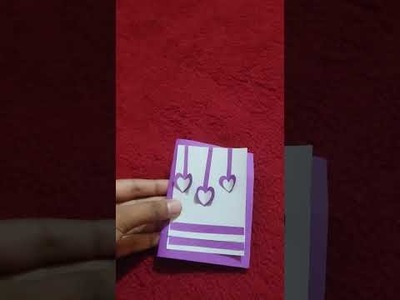 DIY mini pop up card |Mini greeting Card |  #simrantoreview  #shorts
