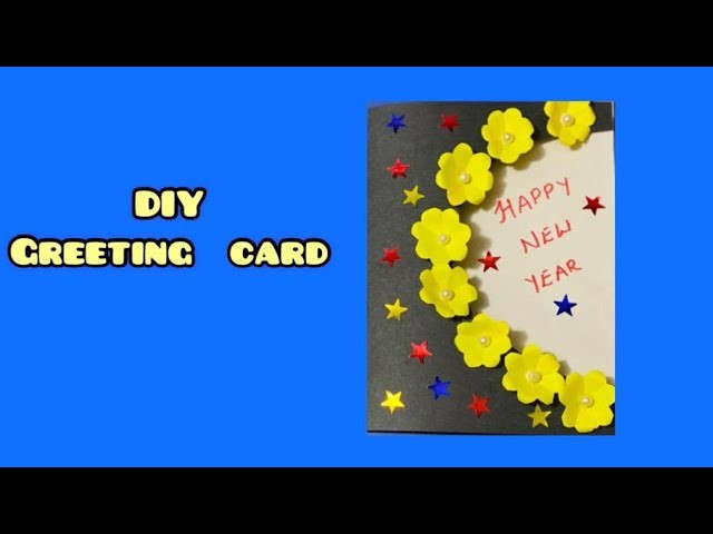 DIY || New year greeting card||How to make new year greeting card ||Homemade greeting card