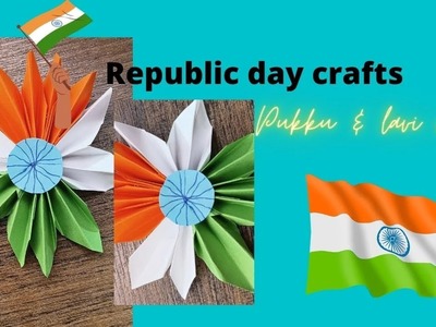 DIY Republic Day Decor Ideas.Easy Independence Day Craft for Kids.Tricolor Badge For Republic Day