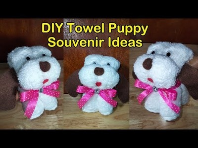 DIY Souvenir | Towel Puppy | Towel Folding | Giveaways | Party Favors