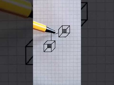 Draw 3D Shapes   Exercises for Beginners #shorts #3d #drawing # 344