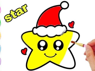 Draw an asterisk for children. desenhe para crianças. para niños. How to draw a star.POP IT STAR