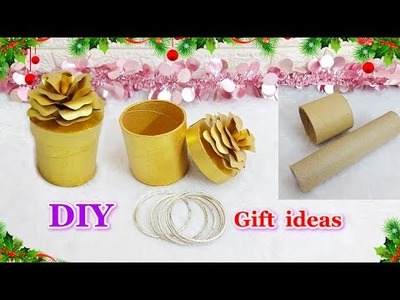 Easy Gift Box.New year Gift Box from Empty rolls | DIY Best out of waste gift idea