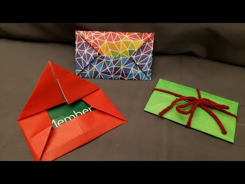 Easy Gift Card Envelope - Origami Tutorial!