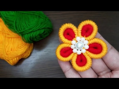 Flower Hand Embroidery Tutorial |Hand Embroidery Trick With CottonBuds_Sewing Hack