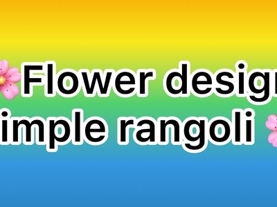 Flower rangoli design | everyday flower rangoli | #rangoli #diwali #flowerart