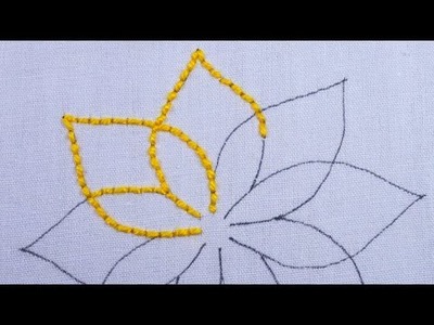 Hand embroidery amazing flower design with some easy gorgeous stitch