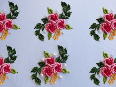 Hand Embroidery: Brazillian Embroidery Roses - Embroidery For All Over - Tablecloth Embroidery
