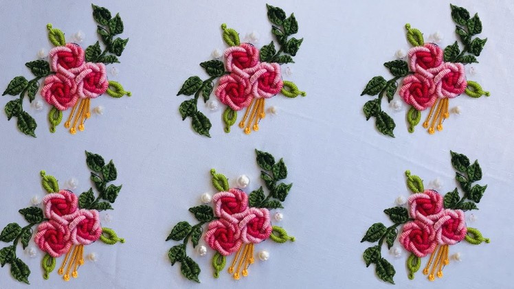 Hand Embroidery: Brazillian Embroidery Roses - Embroidery For All Over - Tablecloth Embroidery
