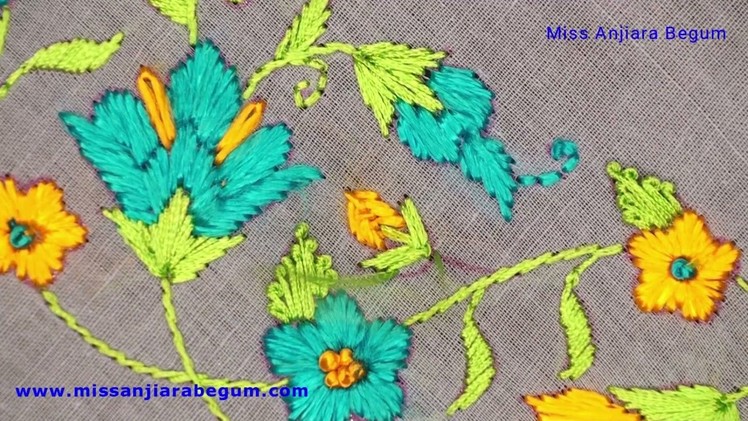 ⭐⭐Hand Embroidery Elegant Motif Design for Dress, Simple Hand Embroidery Flower Patterns