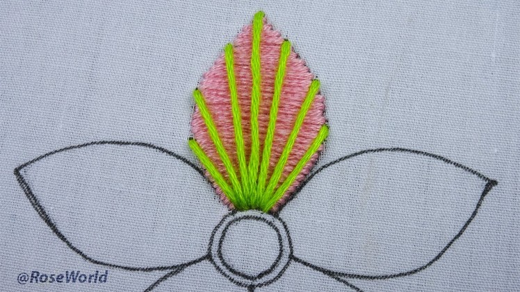 Hand embroidery new beautiful flower design Modern hand embroidery easy tutorial