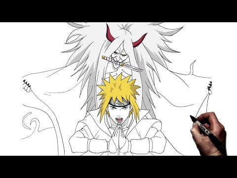 How To Draw Minato (Death Reaper) | Step By Step | Naruto