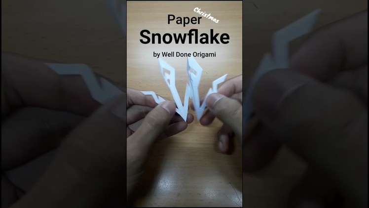 How to make a paper Snowflake - Christmas Snowflake #SHORTS
