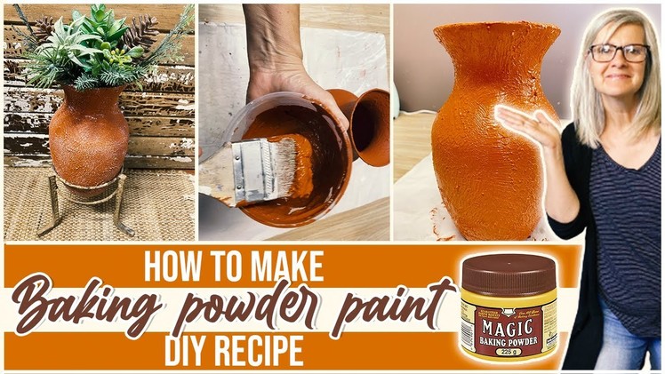 HOW TO MAKE BAKING POWDER PAINT. EASY DIY TEXTURED PAINT RECIPE