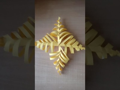 How to make christmas decoration || ???? decoration idea || craft || easy || 3d snowflake ||