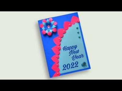 How To Make New Year Card. New Year Card Making Handmade Easy. New Year Greeting Card #Shorts