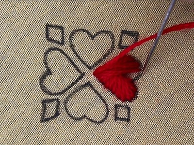Love Design Embroidery for Beginners, Hand Embroidery Love Easy Embroidery Stitches