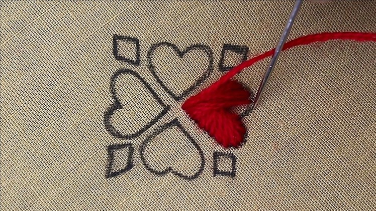 Love Design Embroidery for Beginners, Hand Embroidery Love Easy Embroidery Stitches