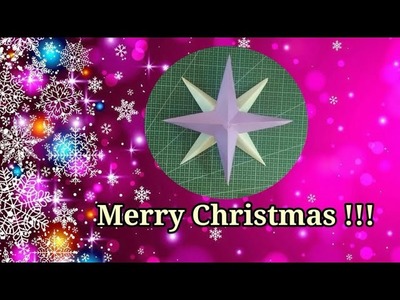 Merry Christmas | DIY Christmas Paper Star | Hana's Quilling and Crafts