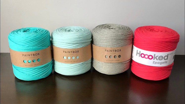 Paintbox Recycled T-Shirt and Hoooked Zpagetti Yarn Review