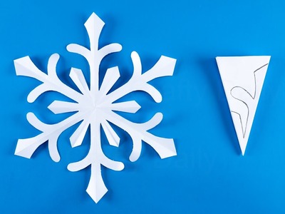 Paper snowflake cutting easy | How to make a snowflake out of paper | Christmas decoration ❄