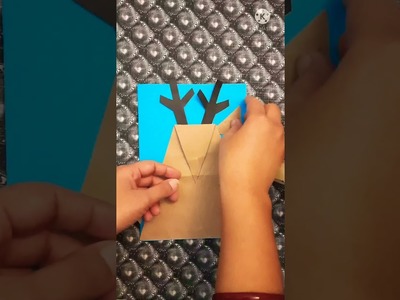 #short#trending#ytshort#diy Christmas reindeer greeting card #handmade greeting card
