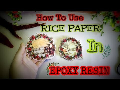 Using RICE PAPER  In  Epoxy Resin | DIY  Beautiful  Resin Coasters| Repurpose Your OLD Resin Coaster