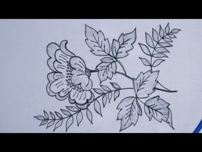 Very easy and very beautiful hand embroidery design l Easy embroidery tutorial l Hand embroidery