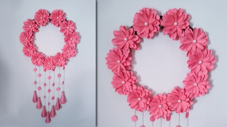 Wall Hanging Craft | Die Wall Hanging | Diy Paper Flower | Cardboard Craft | Diy Room Decor Ideas