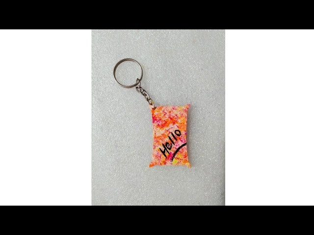Colourful keychain | gift for your bestiee #shorts #girl craft #diy #btsarmy