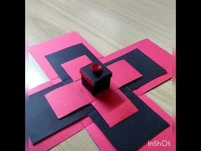#craft#tody#todaywork#decor#lovebox#gift#art#colors#red#black????????#crafttutorial