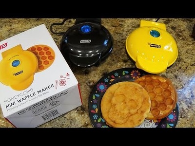 DASH Waffle Makers Review Tutorial! Easy to Use and So Cute!