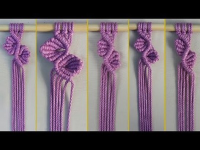 DIY Macrame | 5 Macrame Leaf Knot Pattern (Step By Step) For Beginners