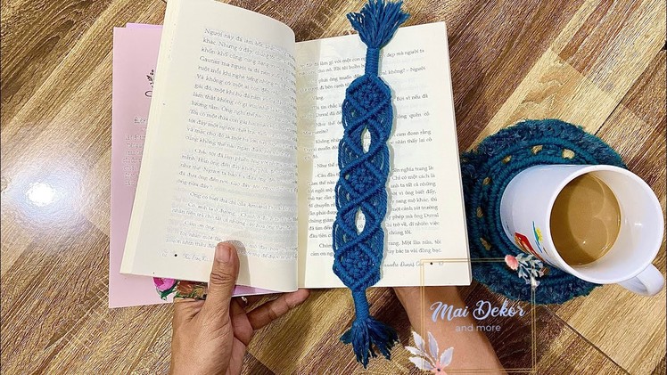 DIY Macramé Simple but lovely Bookmark. Handmade Vintage Bookmark