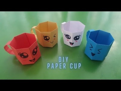 DIY MINI PAPER CUP || Paper Crafts For School || Paper Craft || Easy origami || paper cup || Origami