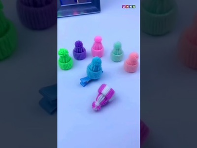 Diy Miniature Doll Mini Cap | Dollhouse | Easy Craft Idea Video | Crafts Video | Annu Craft Video