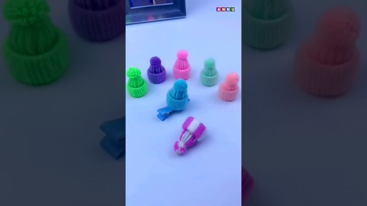 Diy Miniature Doll Mini Cap | Dollhouse | Easy Craft Idea Video | Crafts Video | Annu Craft Video