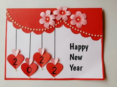 DIY New Year Card. Easy and Beautiful New Year Greeting Card Making Idea. New year Handmade Tutorial
