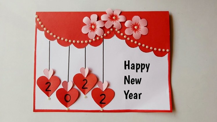 DIY New Year Card. Easy and Beautiful New Year Greeting Card Making Idea. New year Handmade Tutorial