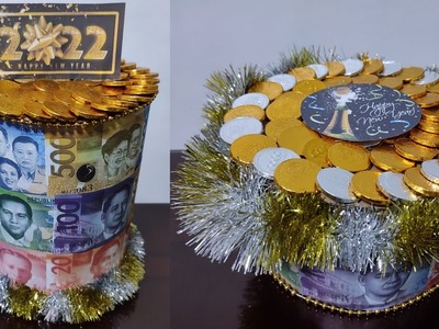 DIY NEW YEAR MONEY CAKE TABLE DISPLAY IDEAS | CHOCOLATE GOLD COINS | PLAY MONEY