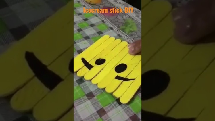 Easy icecream stick DIY || Icecream stick craft || Easy craft || Art Island ???? || #shorts #diy