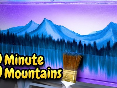 Easy Majestic Mountains - Simple Bob Ross Painting For Beginners!