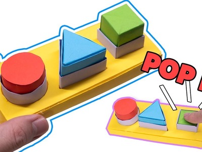 Easy Origami Button Pop it fidget toy || DIY viral TikTok fidget toys
