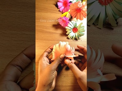 Easy paper flowers #shorts #viral #instareels #trending #youtubeshorts #craft #newyear #2022 #diy