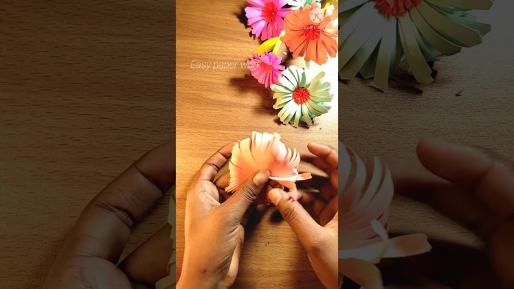 Easy paper flowers #shorts #viral #instareels #trending #youtubeshorts #craft #newyear #2022 #diy