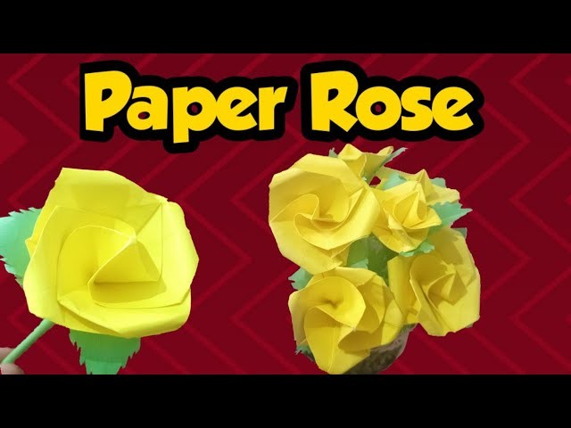 Easy Paper Rose.Craft Diy