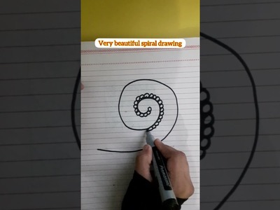 Easy spiral drawing shorts|simple drawing#colournfun#shorts