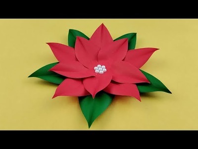 FABRIQUER UNE FLEUR - Bricolage De Noël - Tuto déco noël papier