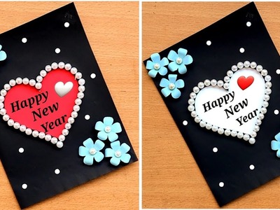 Happy New Year Card 2022.How to make New Year Greeting Card.New Year Card Making handmade Easy