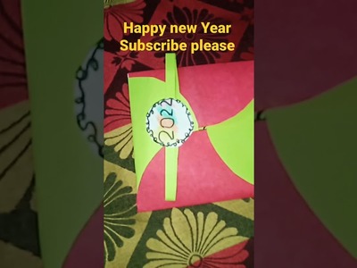 Happy New year card 2022 | How to make New year card | #Craft #art #festvial#shorts #shortsfeed